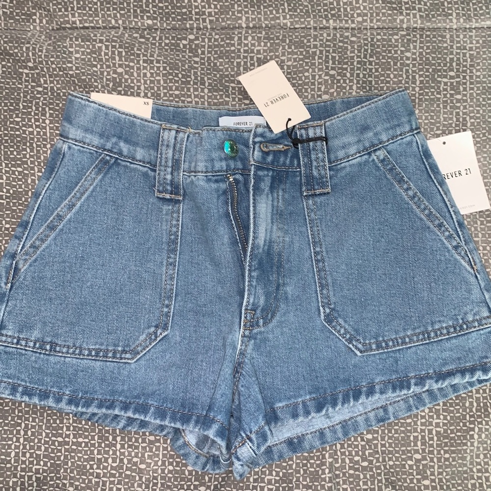 High waist jean shorts size xs